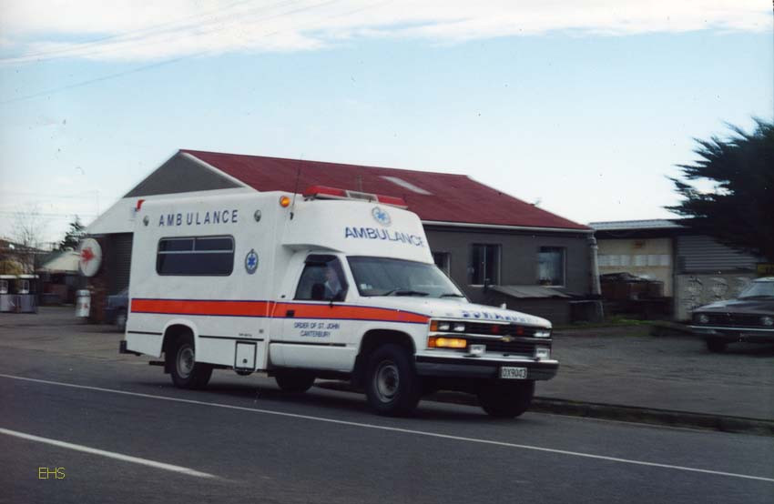 The second Leeston ambulance, photographed in Doyleston    by Alan F Chapman.
Ellesmere Historical Society EHS-2996