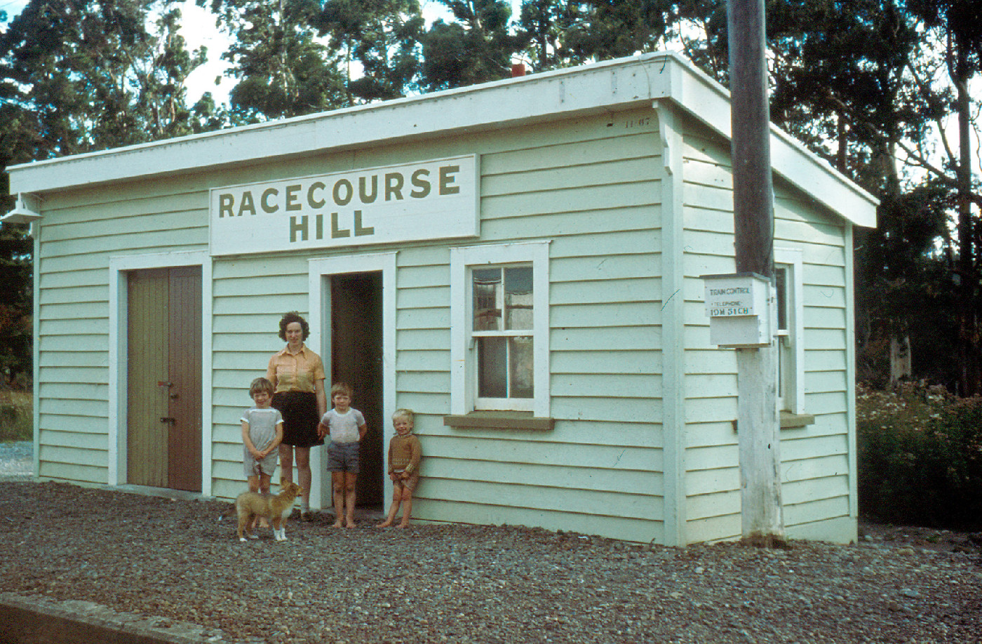 Racecourse Hill railway station in the 1970s.