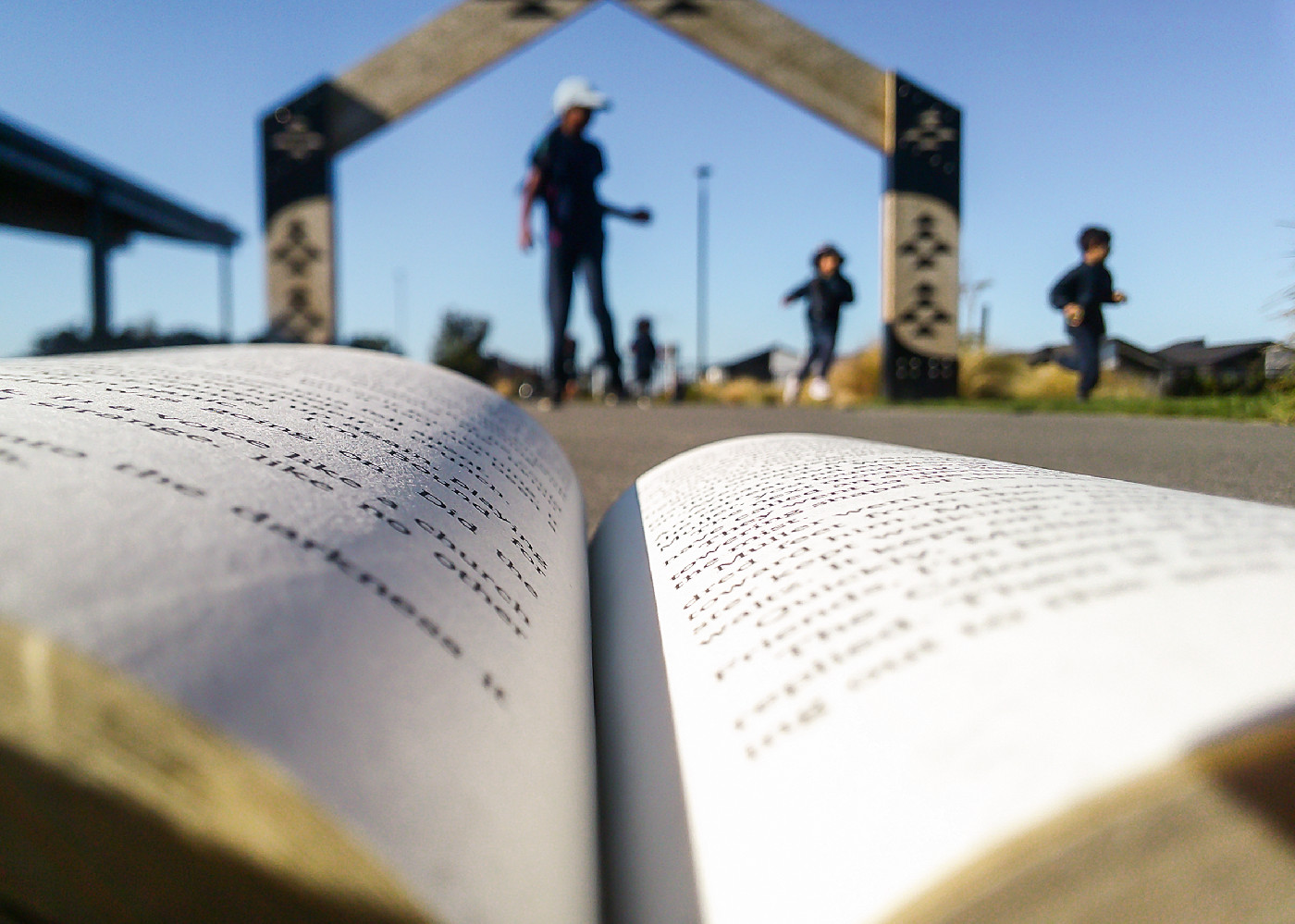 At Te Rōhutu Whio School, Rolleston, March 2025 by Hasini Makkapati