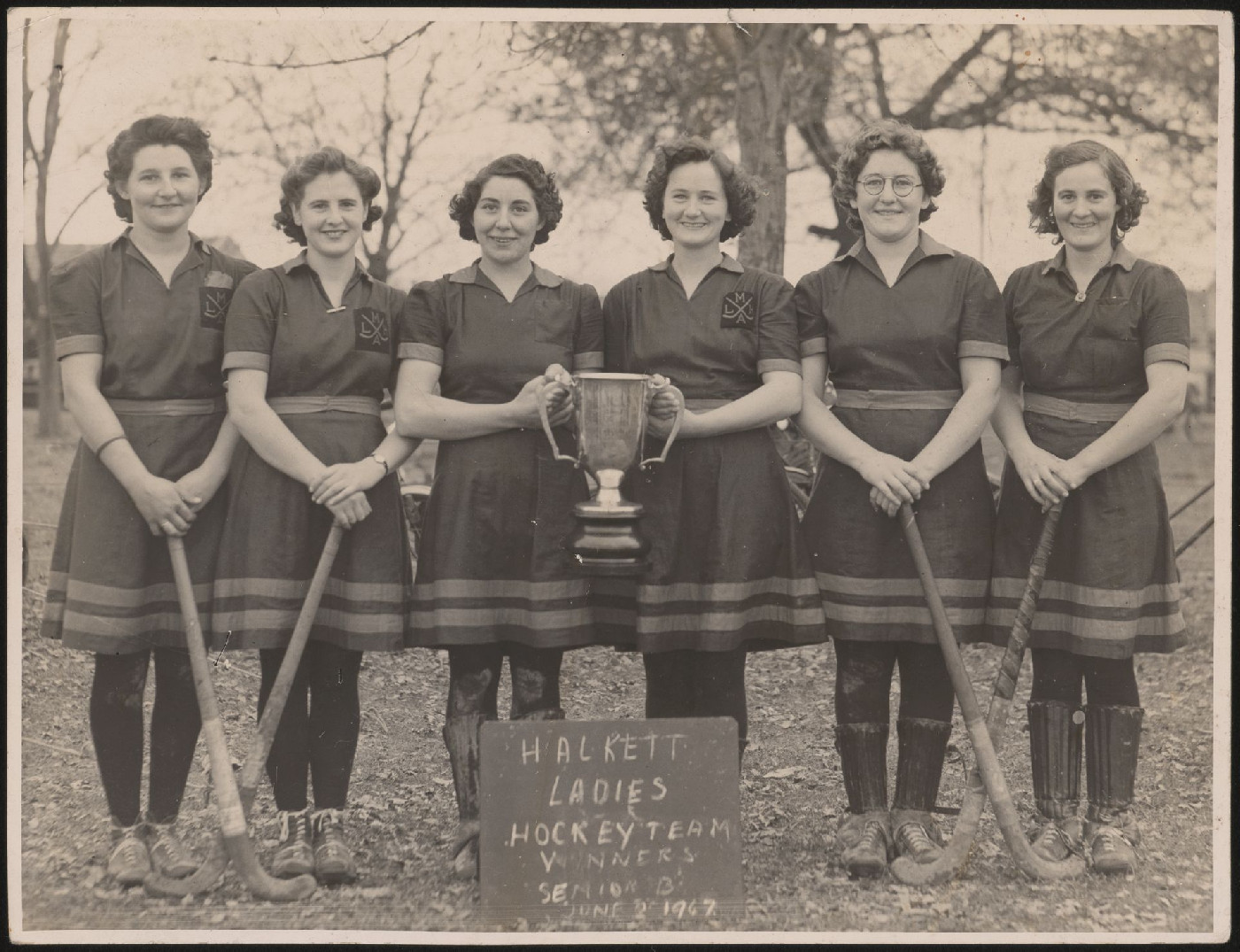Halkett Ladies Hockey Team, 1947