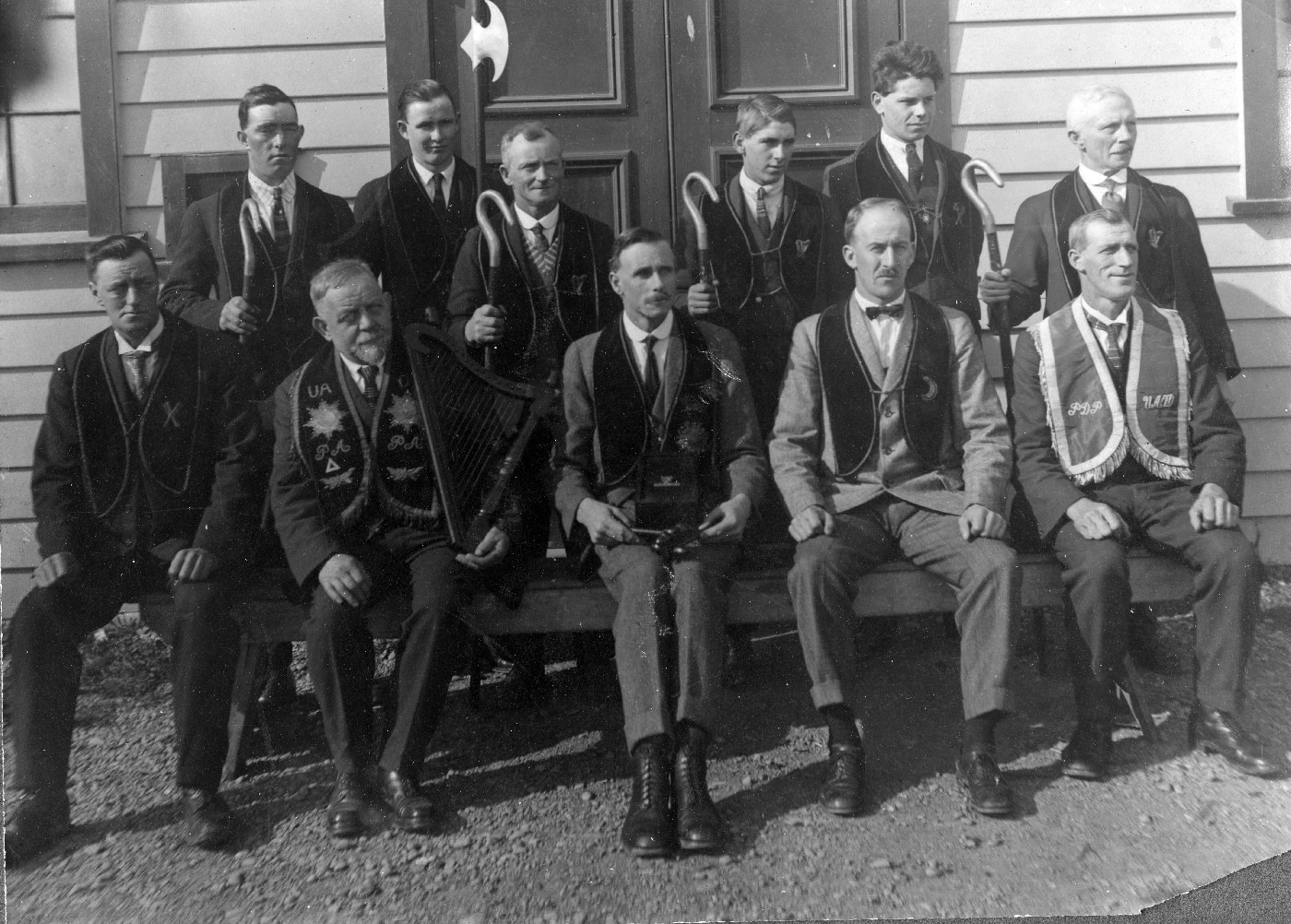 Photograph of UAOD Ellesmere Lodge No 17 Ritual Competition Winners June 22nd, 1926, EHS-4239, Ellesmere Historical Society, donated by June Legg.